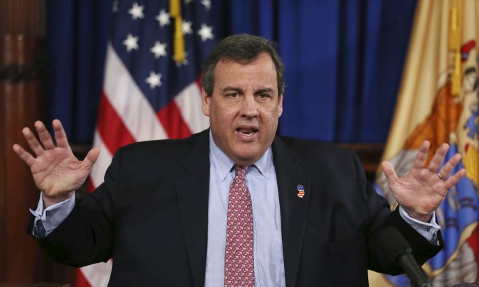 New Jersey Gov. Chris Christie at a news conference in Trenton, N.J., on March 3, 2016. (AP Photo/Mel Evans)