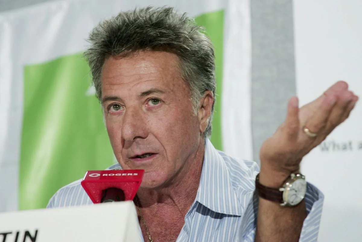 Actor Dustin Hoffman participates in a press conference for the film 'I Love Huckabees' at the Four Seaons Hotel, during the 2004 . (Evan Agostini/Getty Images)