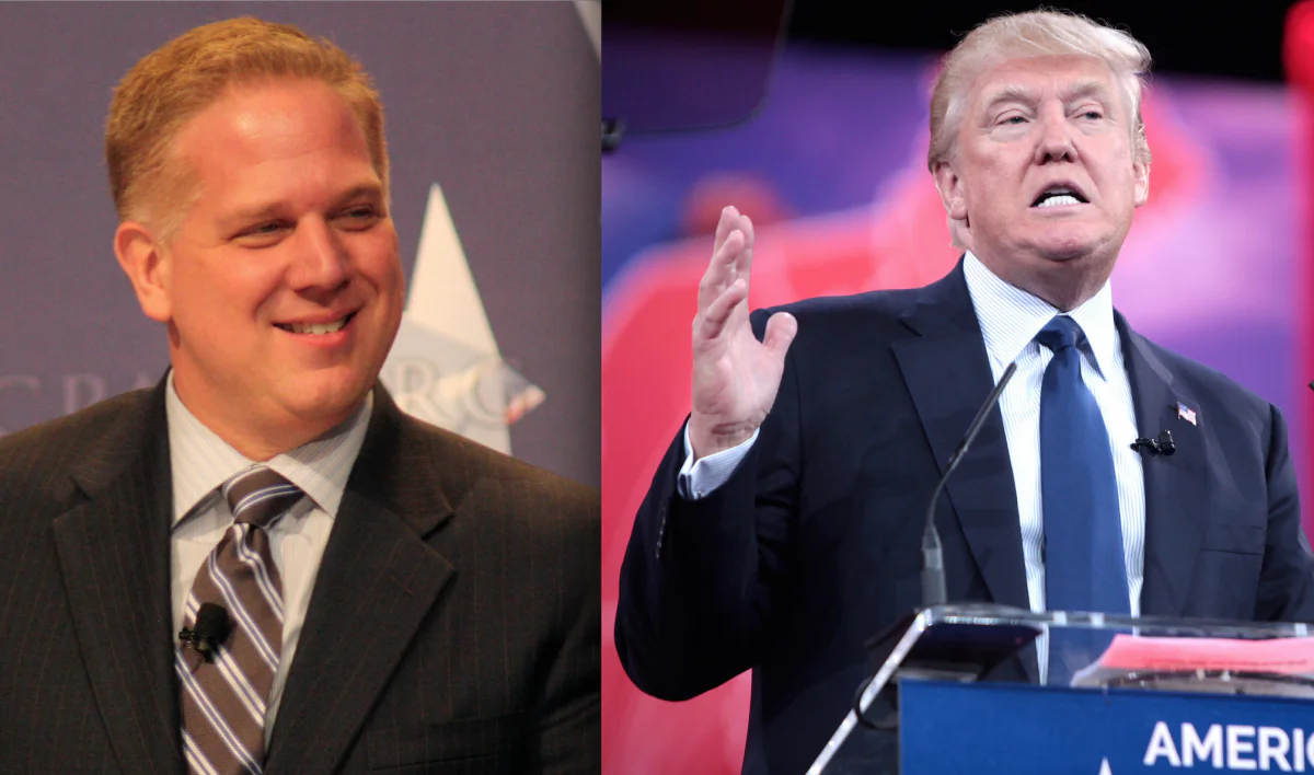 Political commentator Glenn Beck and GOP front-runner Donald Trump (Gage Skidmore/Wikicommons)