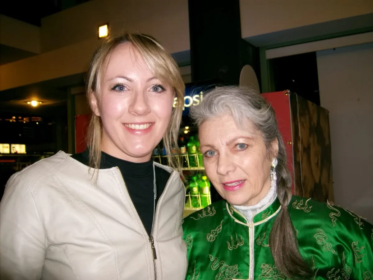 Imara Magdalene (R) and Juliana Rose enjoyed Shen Yun Performing Arts in Denver on March 5. (Li Yu/Epoch Times)