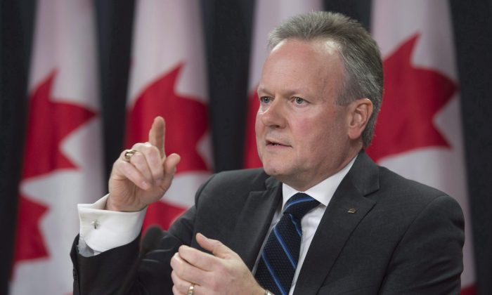 Bank of Canada governor Stephen Poloz at a news conference on Jan. 20, 2016 in Ottawa. Canada’s central bank held its key rate unchanged at 0.50 percent on March 9, 2016 (The Canadian Press/Adrian Wyld)