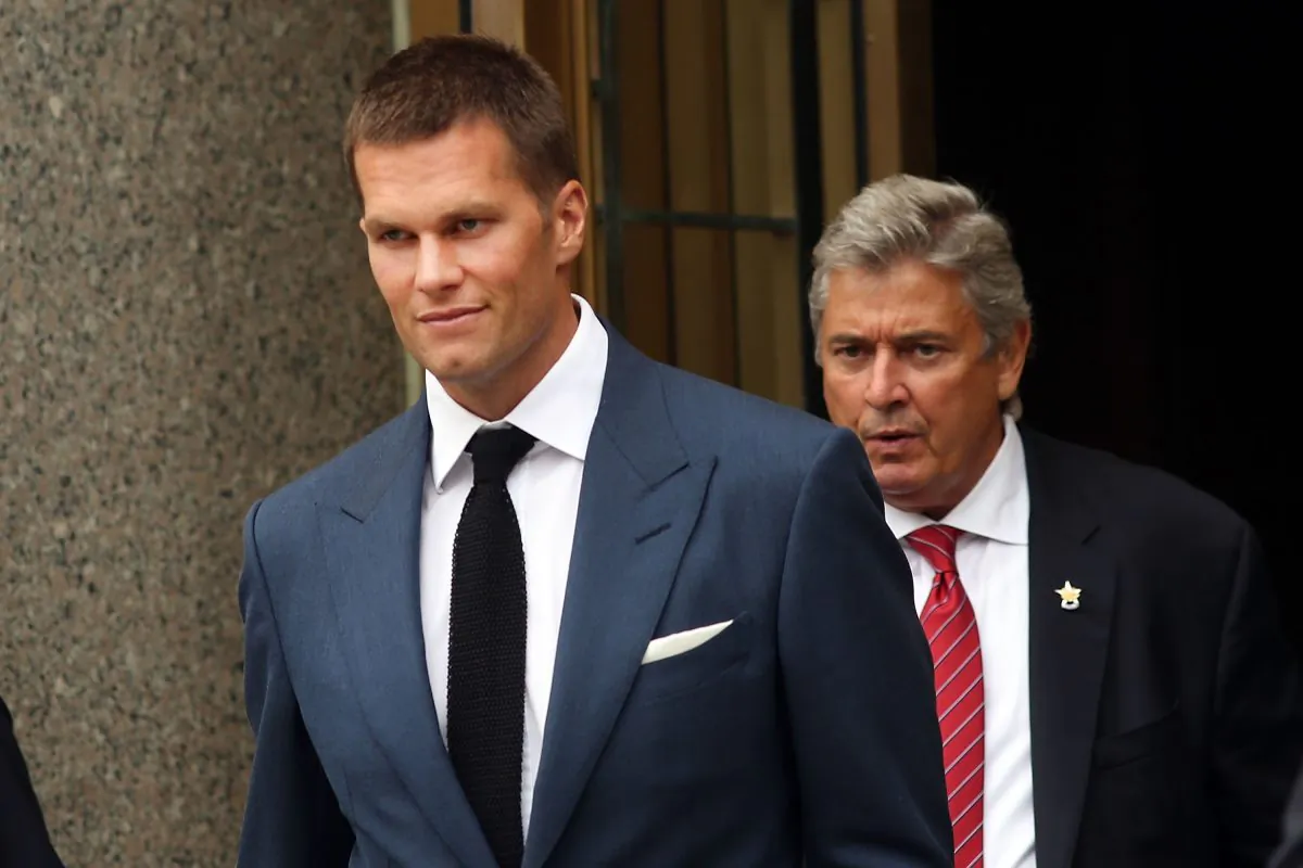 Tom Brady of the New England Patriots was suspended four games by the NFL for his part in deflategate, but the sentence was overturned. (Spencer Platt/Getty Images)