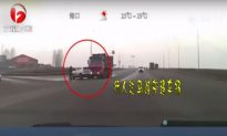 Chinese Man Narrowly Avoids Death After Being Sandwiched by Crashing Cars