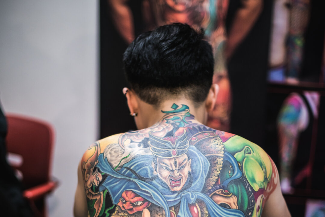  A tattoo enthusiast shows off their tattoos at Hong Kong International Tattoo Convention on October 2, 2015 in Kowloon, Hong Kong. (Photo by Keith Tsuji/Getty Images)