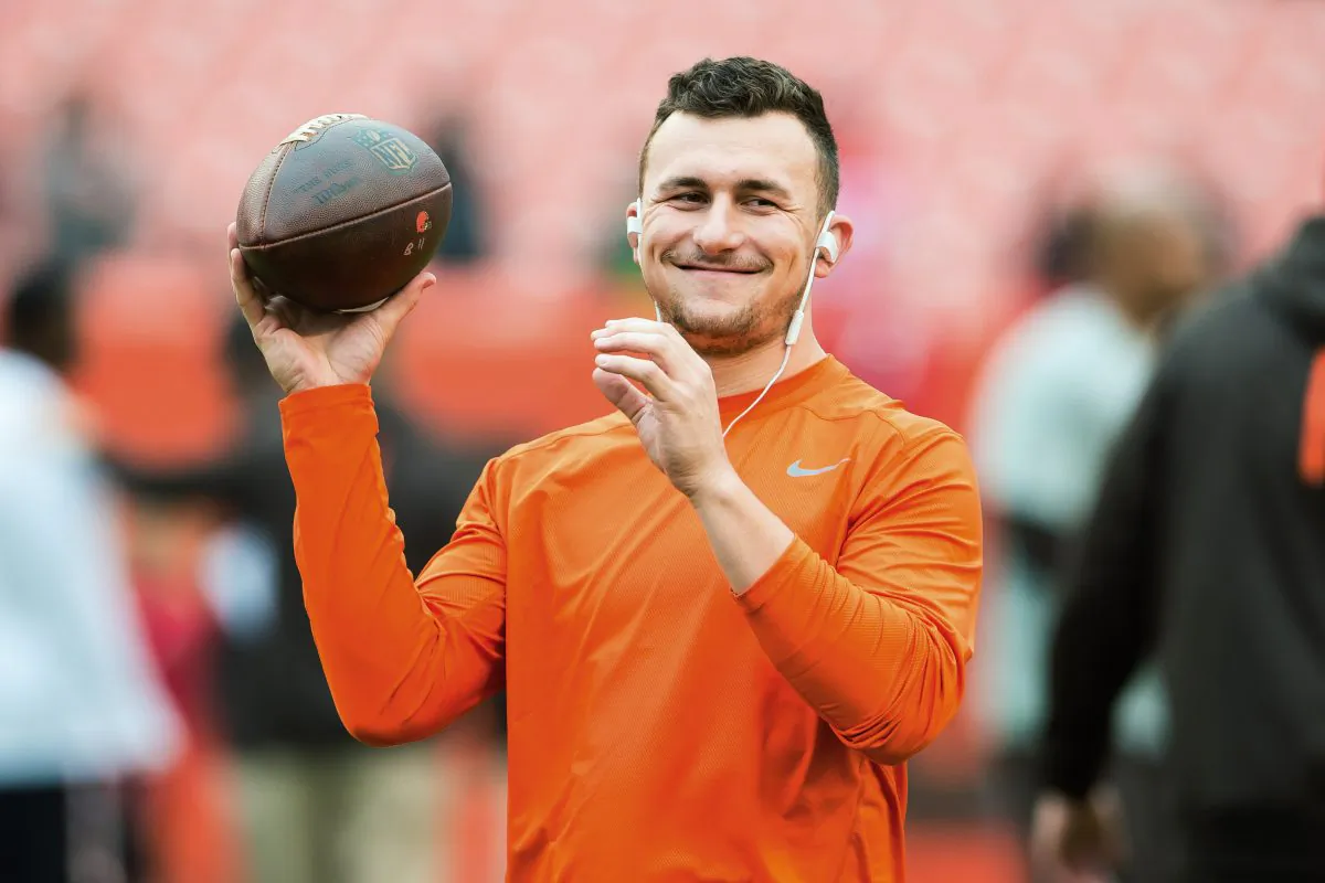 Quarterback Johnny Manziel is a free agent after the Browns released him last week. (Jason Miller/Getty Images)