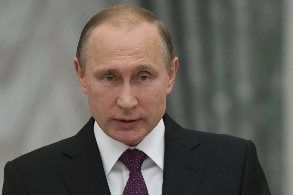 Russian President Vladimir Putin gives a speech during a state awards ceremony at the Kremlin in Moscow, on March 10, 2016. (Pavel Golovkin/AFP/Getty Images)