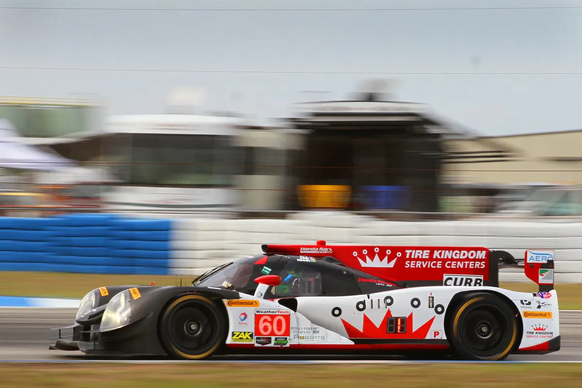 Oliver Pla in the #60 Michael Shank Racing Ligier JS P2-Honda will start from the pole at the IMSA WeatherTech SportsCar Championship Mobil 1 Twelve Hours of Sebring. (Chris Jasurek/Epoch Times)