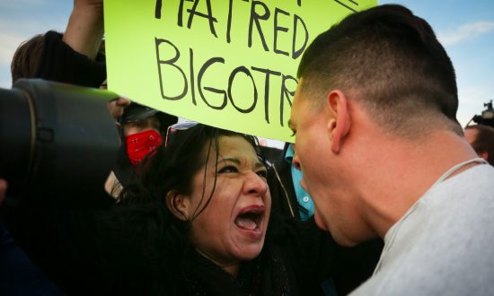 Supporters, Protesters Clash Outside Trump Rally in Utah