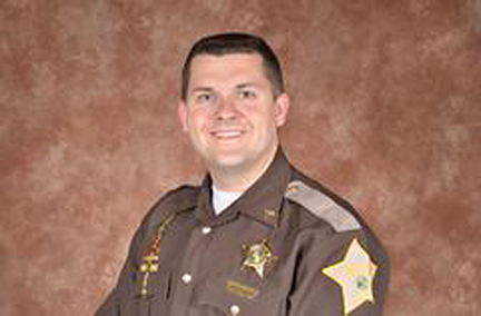 Sergeant Jordan J. Buckley, 35 of the Howard County Sheriff Department is seen in an undated photo provided by the Indiana State Police. Authorities say Buckly is one of two central Indiana sheriff's deputies who were shot while serving warrants. at about 12:30 a.m. Sunday, March 20, 2016, at a trailer park in Russiaville, which is about 60 miles north of Indianapolis. The officers, Buckley and Deputy Carl A. Koontz, were shot at when they went inside. Rogers says Koontz, who has been with the department for two years, had surgery and is in critical condition. Buckley, a nine-year veteran, is in stable condition.The suspected shooter, who has not been identified, died. (AP Photo/Indiana State Police)