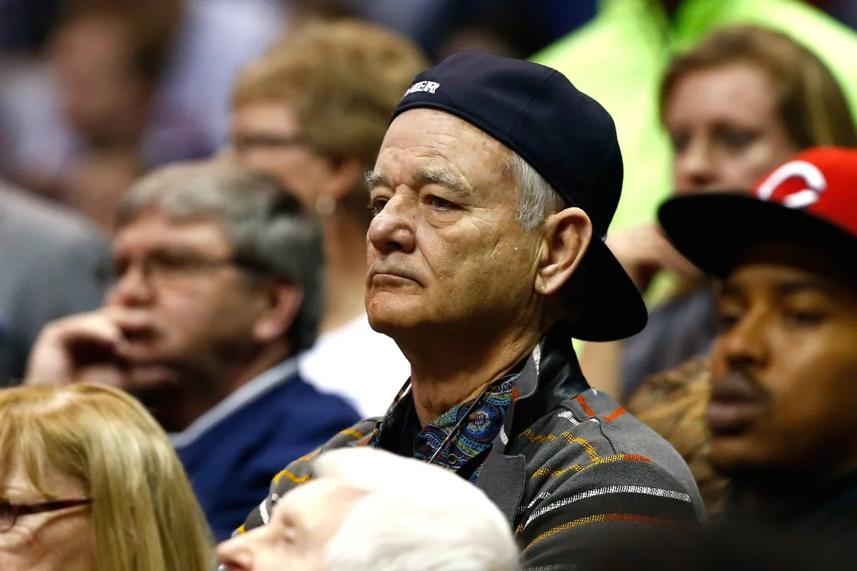 Actor Bill Murray's son Luke Murray is an assistant coach for the Xavier Musketeers. (Jamie Squire/Getty Images)