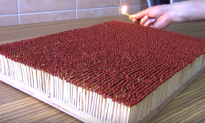 Video: 6,000 Matches Igniting One Another in a Chain Reaction