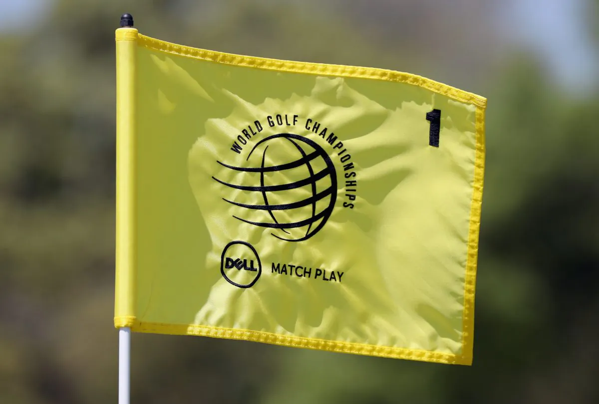 A view of a pin flag during a practice round for the World Golf Championships-Dell Match Play at Austin Country Club. (Tom Pennington/Getty Images)