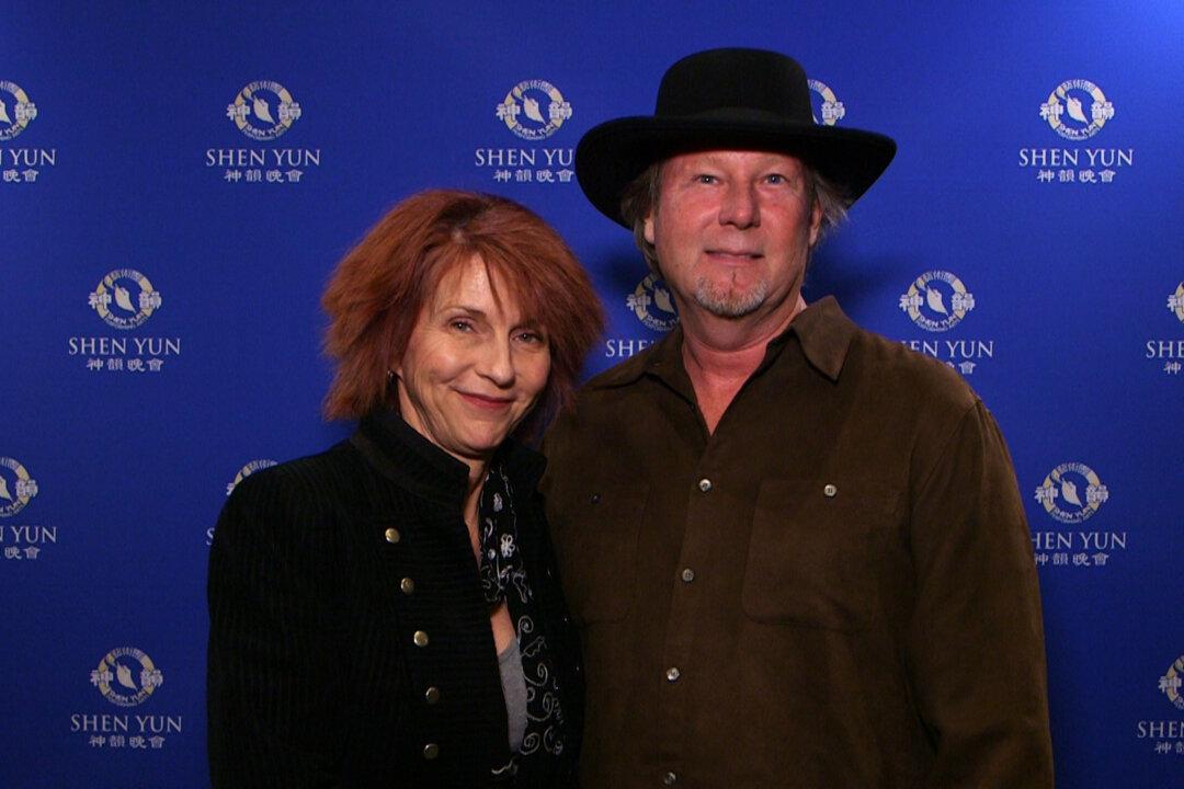 Buster Akrey, Rock Star in company of his wife after seeing Shen Yun Performing Arts at The Fred Kavli Theatre in Thousand Oaks on the eve of March 22, 2016.