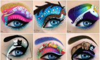 Artist Creates Most Cute and Beautiful Pictures on Her Eyelids