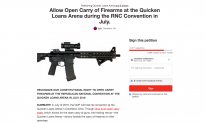 Thousands of People Are Signing a Petition to Allow Firearms at the GOP Convention