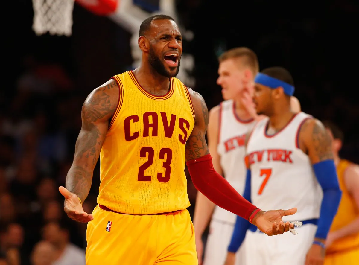 LeBron James has three triple-doubles on the season for the Cleveland Cavaliers. (Al Bello/Getty Images)