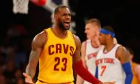 Watch: LeBron James Dunks on New York Knicks and Gets Technical for Taunting Afterward