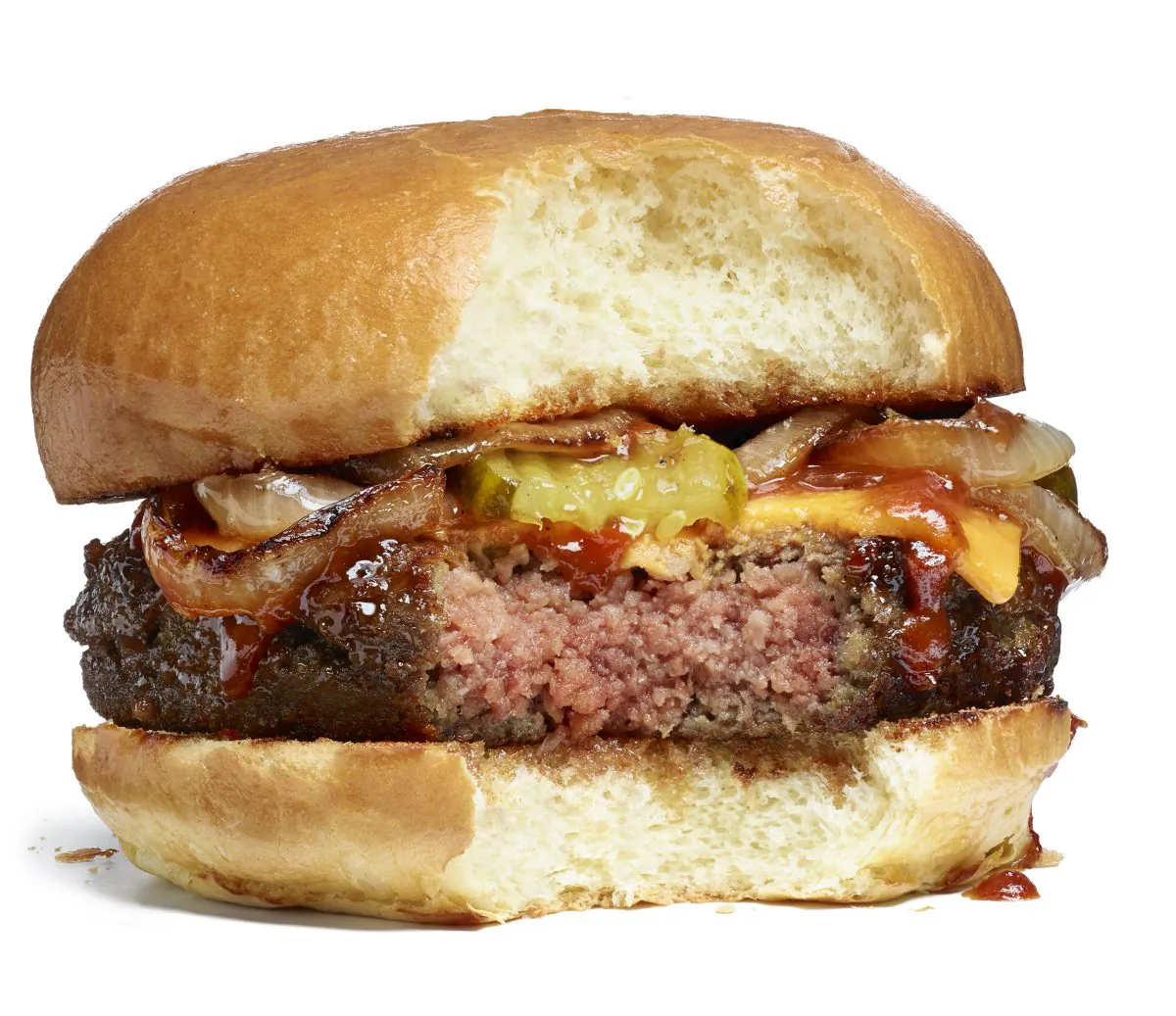 The Impossible Burger, made entirely of plants. (Courtesy of Impossible Foods)