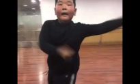 Chinese Boy Shows Off Salsa Moves