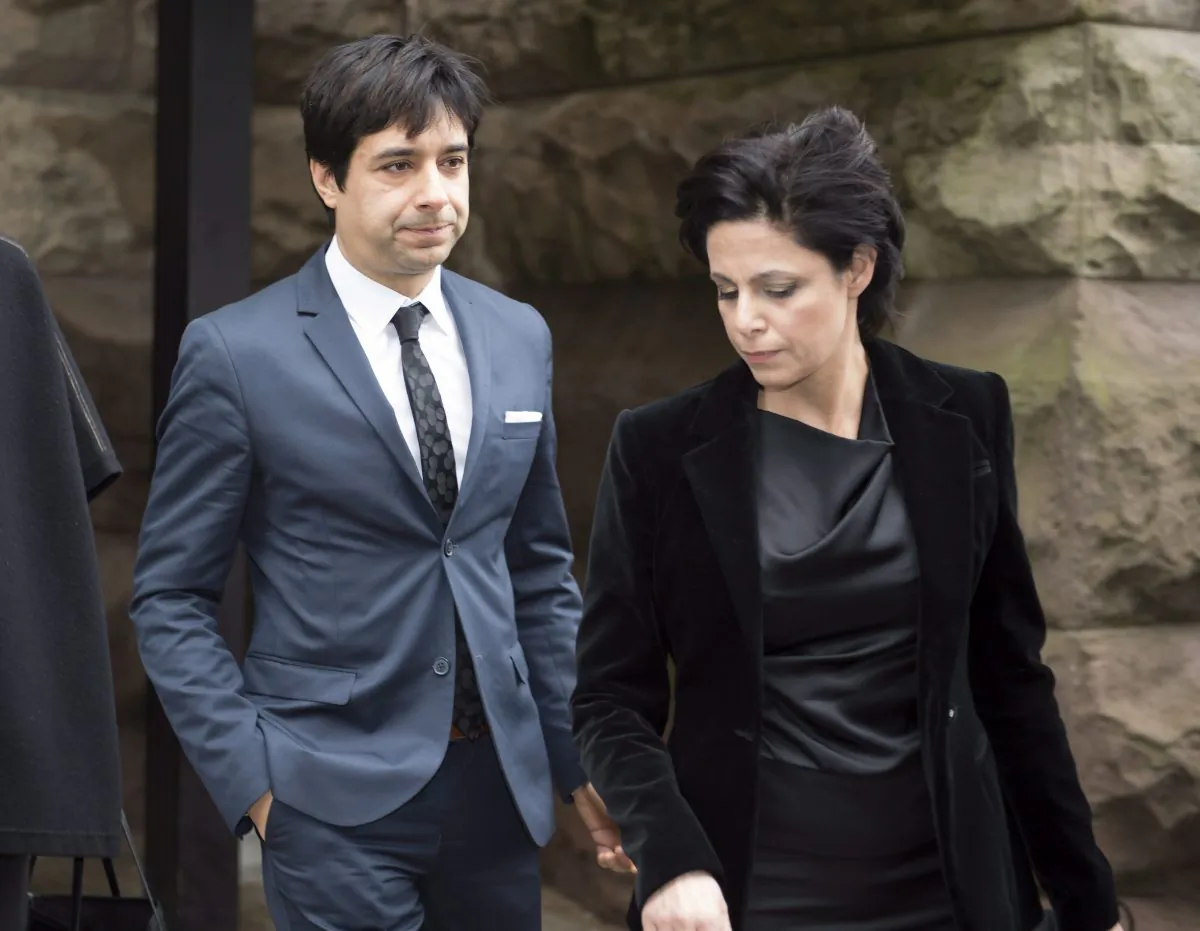 Jian Ghomeshi and his lawyer Marie Henein leave court in Toronto on March 24, 2016, after Ghomeshi was acquitted on all charges of sexual assault and choking following a trial that sparked a nationwide debate on how the justice system treats victims. (The Canadian Press/Frank Gunn)