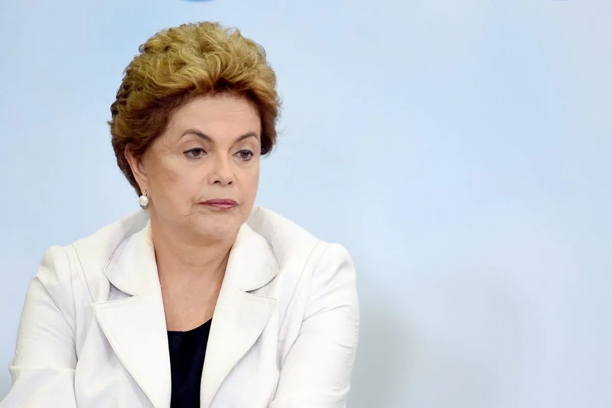 Brazilian President Dilma Rousseff at the Planalto Palace in Brasilia on March 30, 2016. (Evaristo Sa/AFP/Getty Images)