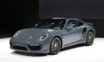 Porsche 911 Catches Fire at NY International Auto Show