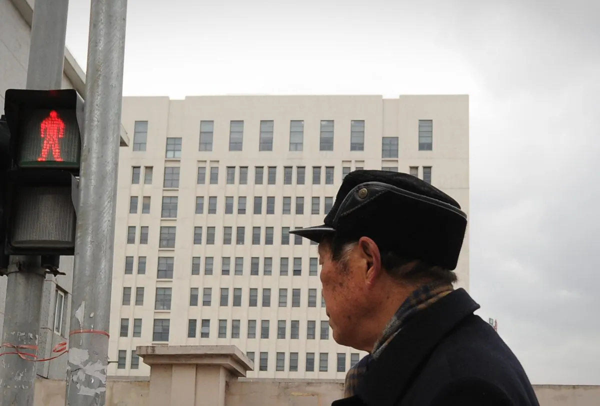 The 12-story building that a report by Internet security firm Mandiant identified as the home of a Chinese military-led hacking group in Shanghai on Feb. 19, 2013. (Peter Parks/AFP/Getty Images)