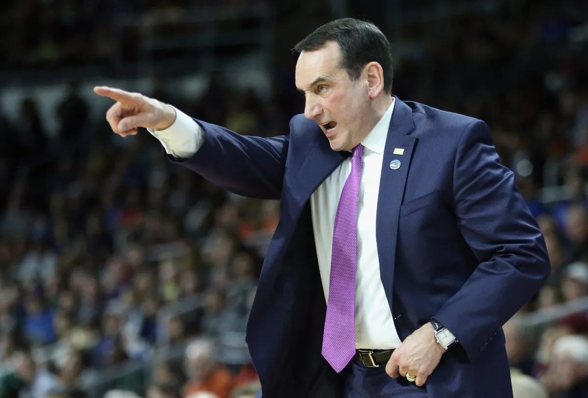 Mike Krzyzewski has led the Duke Blue Devils to 12 Final Four appearances and five National Championships. (Jim Rogash/Getty Images)