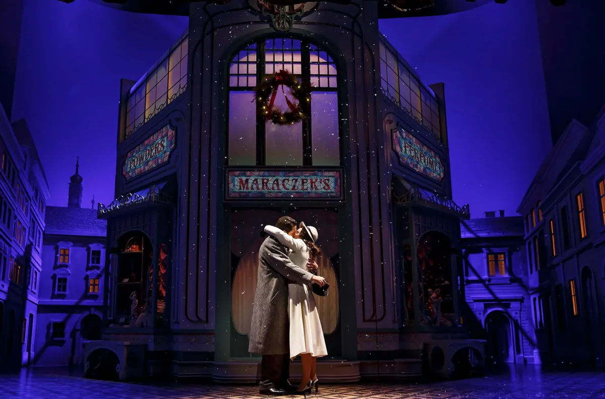 Zachary Levi and Laura Benanti in the finale of “She Loves Me.” (Joan Marcus)