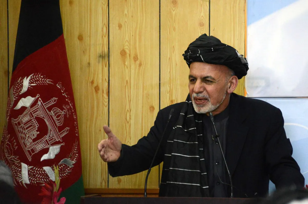 Afghan President Ashraf Ghani speaks in Kandahar on Feb. 3, 2016. (Jawed Tanveer/AFP/Getty Images)