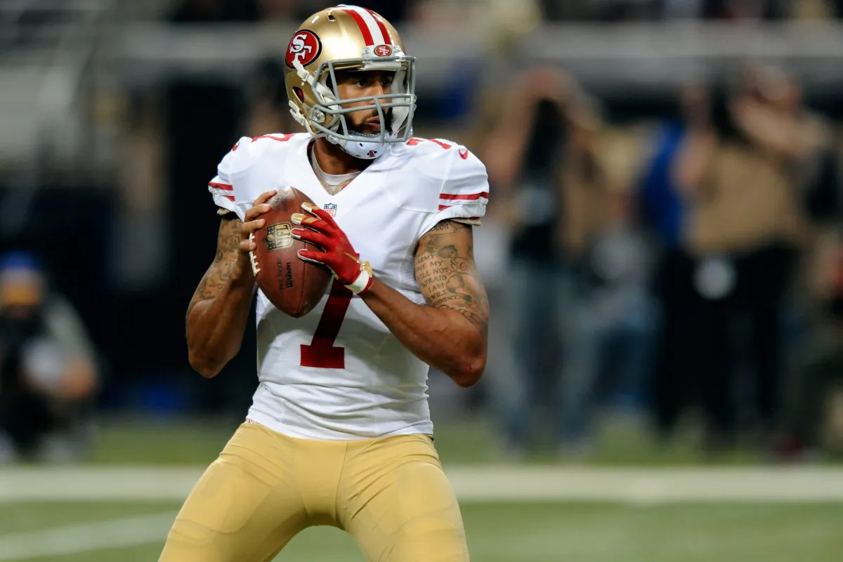 Colin Kaepernick  
 (Michael B. Thomas/Getty Images) 