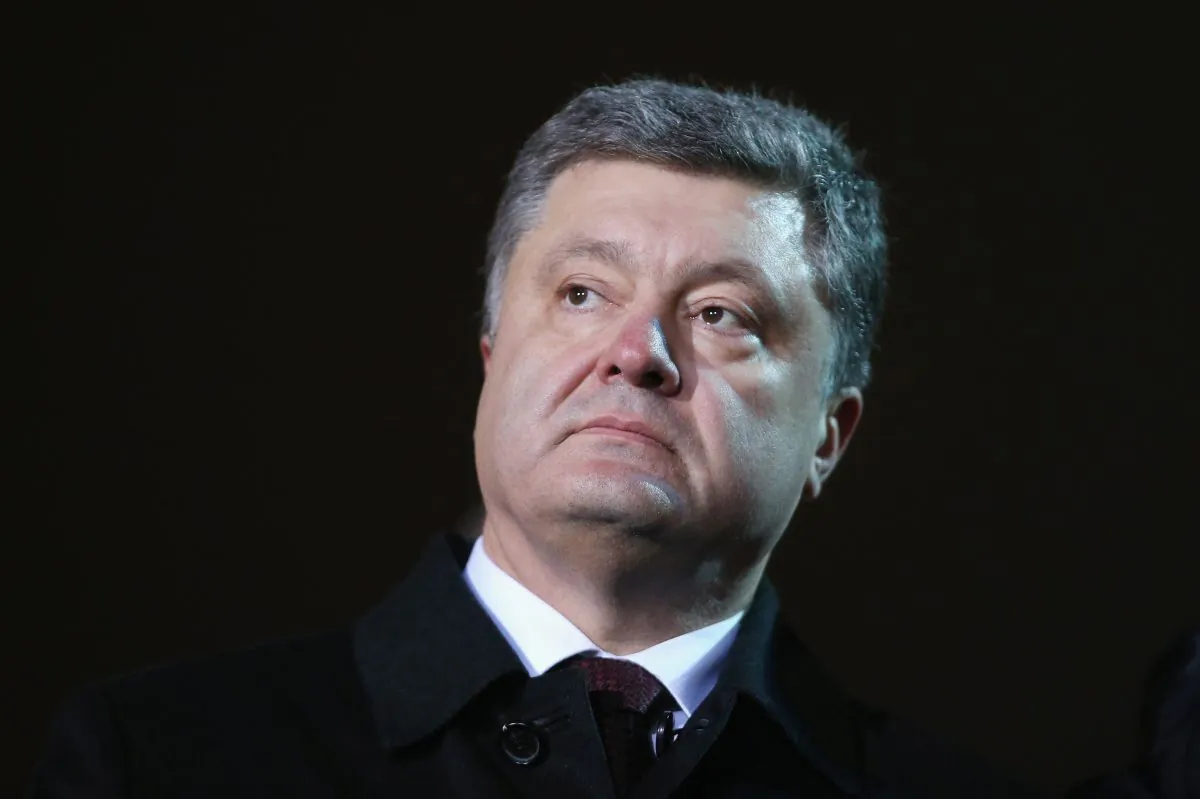 Ukrainian President Petro Porosehnko on February 20, 2015 in Kiev, Ukraine. (Photo by Sean Gallup/Getty Images)