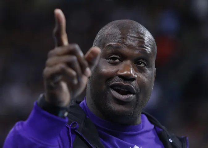 NBA legend Shaquille O'Neal won four championships during his playing days, including three with the Lakers. (STR/AFP/Getty Images)
