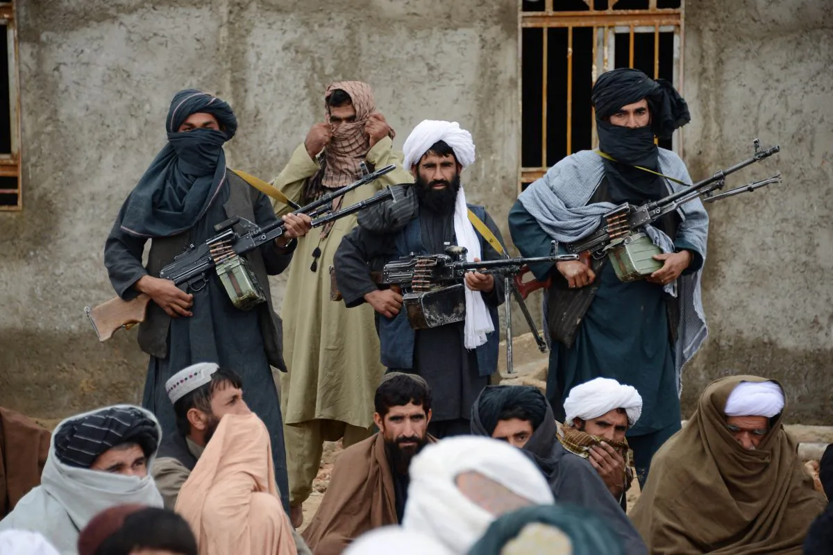 In this Nov. 3, 2015 file photo, Afghan Taliban fighters in Farah province, Afghanistan. (AP Photo)