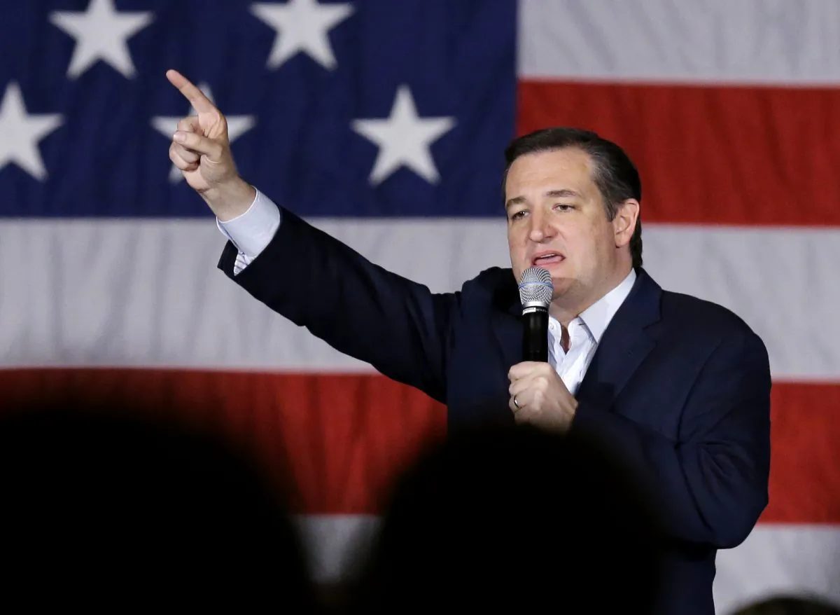 Republican presidential candidate Sen. Ted Cruz (R-Texas) speaks at a campaign stop at Waukesha County Exposition Center in Waukesha, Wis., on April 4, 2016. (AP Photo/Nam Y. Huh)
