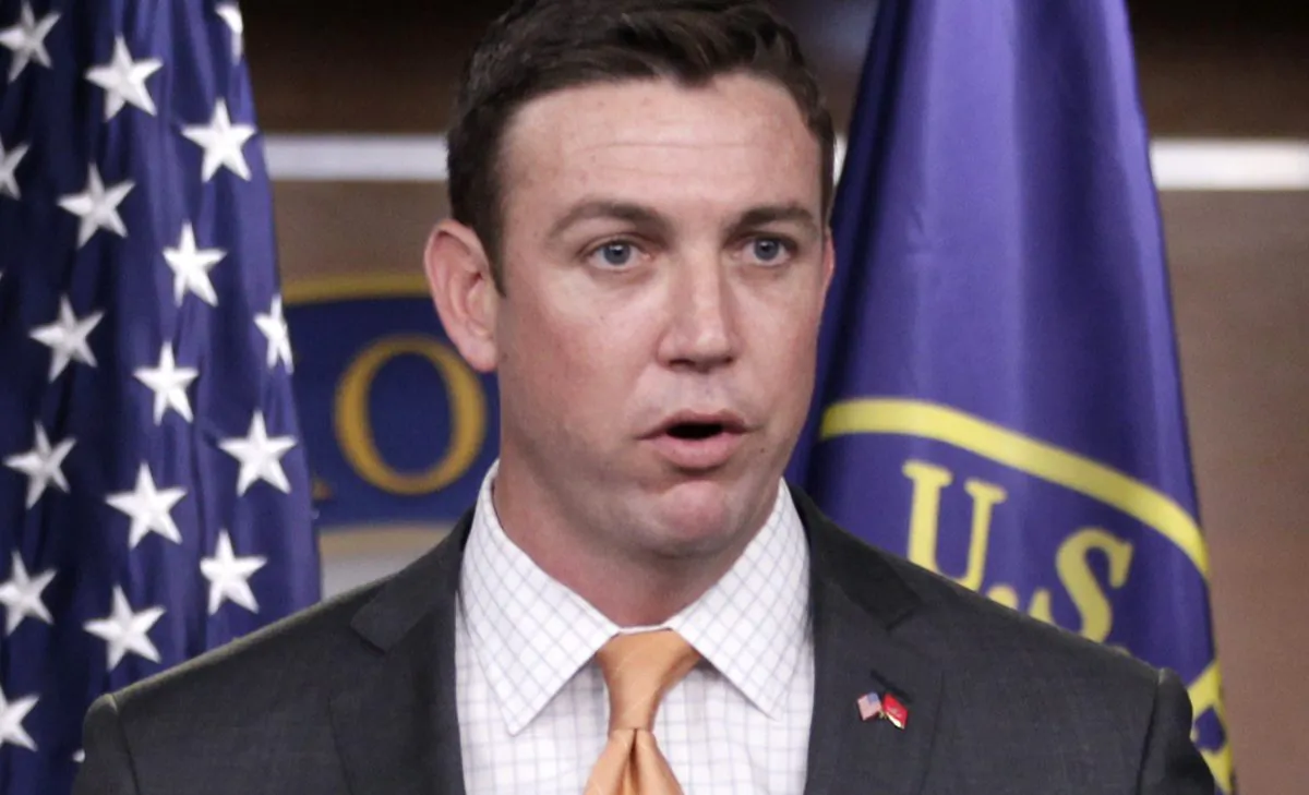 Rep. Duncan Hunter speaks during a news conference on Capitol Hill in Washington on April 7, 2011. (AP Photo/Carolyn Kaster)