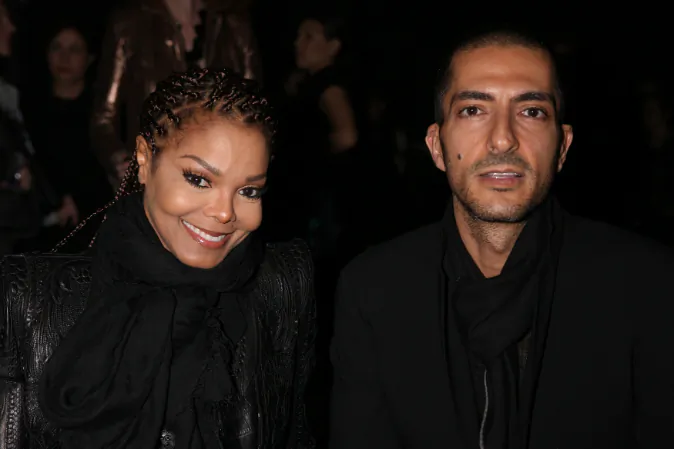 Janet Jackson and Wissam al Mana attend the Sergio Rossi presentation cocktail during Milan Fashion Week Womenswear Fall/Winter 2013/14 on February 21, 2013 in Milan, Italy. Jackson confirmed she is expecting via People magazine.(Vincenzo Lombardo/Getty Images for Sergio Rossi)
