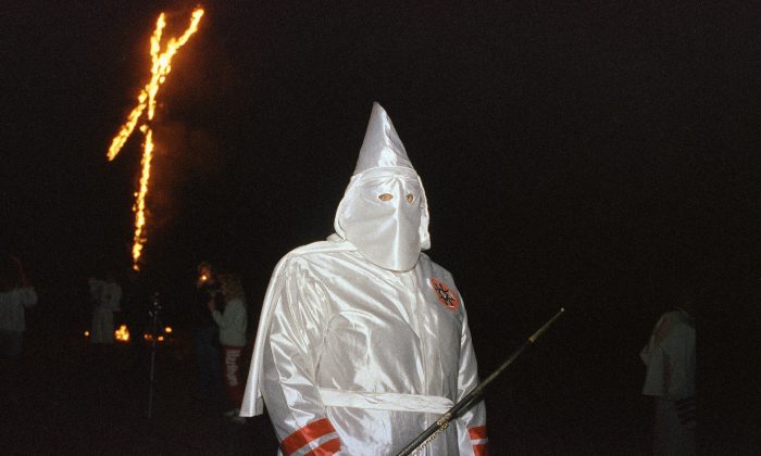 A Ku Klux Klan in a file photo. (AP Photo/Danny Johnston)