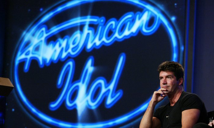 American Idol judge Simon Cowell at the FOX 2002 SummerTCA Tour at the Huntington Ritz Carlton Hotel in Pasadena, CA on Monday, July 22, 2002. Photo credit: Kevin Winter/ImageDirect