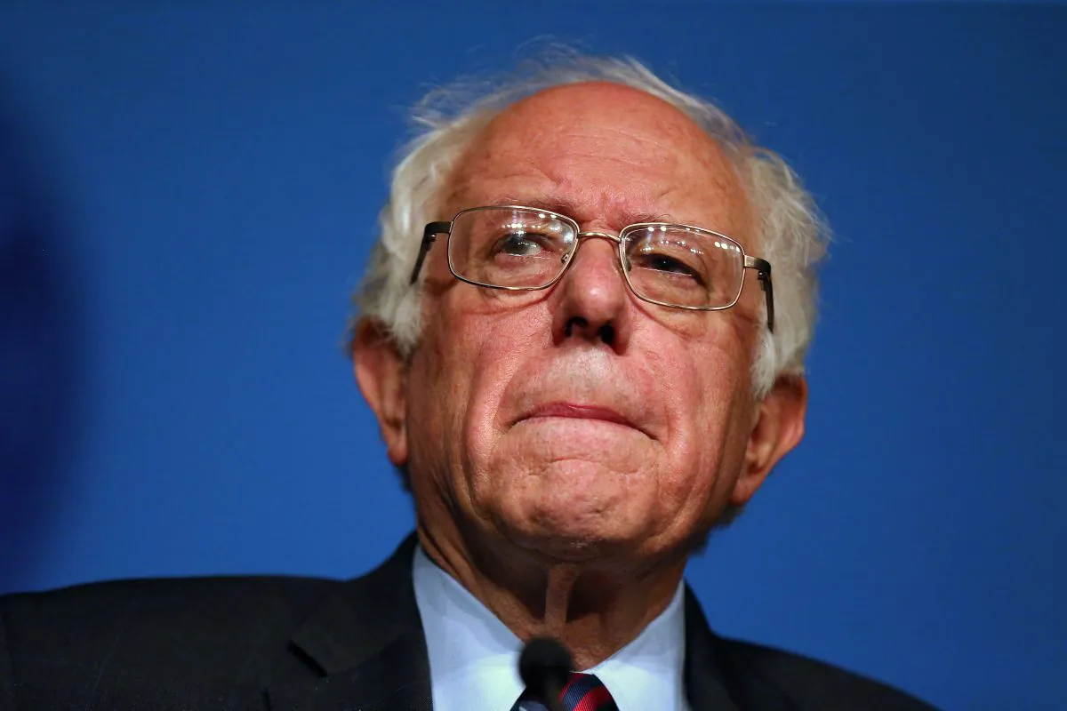 Democratic presidential candidate Sen. Bernie Sanders (I-Vt.) speaks during American Federation of Labor and Congress of Industrial Organizations convention in Philadelphia, on April 7, 2016. (David Maialetti/The Philadelphia Inquirer via AP)
