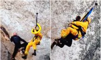 Video: Fire Department Rescues Man Who Gets Stuck After Climbing 600-Foot Rock to Propose to Girlfriend