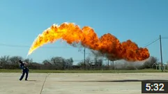 YouTubers Play With Flamethrower, Film It in Ultra HD Slow Motion