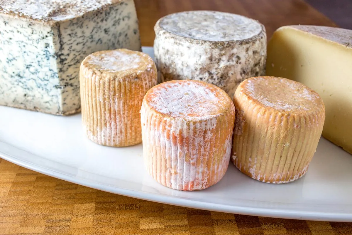 Raw milk cheeses. (Courtesy of Jessica Sennett)