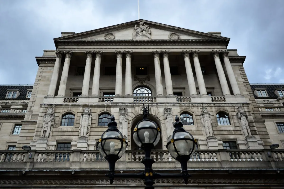 The Bank of England in the City of London on Aug. 19, 2014. (Carl Court/AFP/Getty Images)