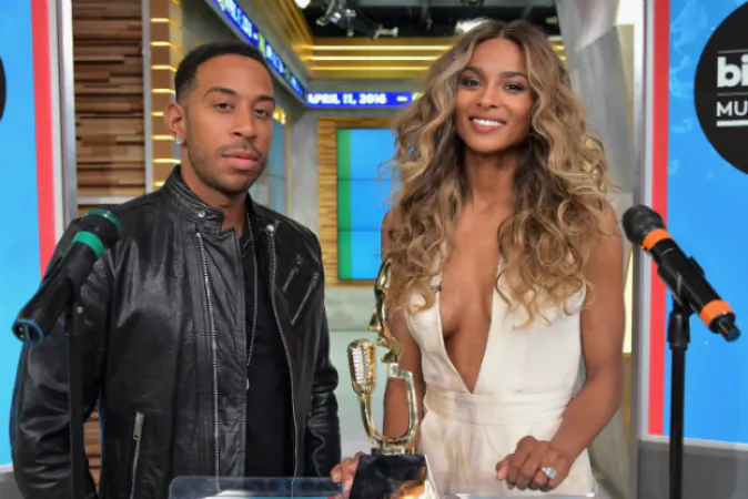 Ludacris (L) and Ciara make the 2016 Billboard Music Awards finalists announcement at GMA Studios on April 11, 2016 in New York City. (Photo by Theo Wargo/Getty Images for dcp)