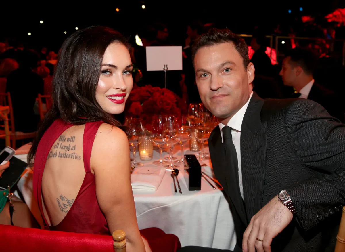 Actors Megan Fox and husband Brian Austin Green attend Ferrari Celebrates 60 Years In America on October 11, 2014 in Los Angeles, California. (Jonathan Leibson/Getty Images)