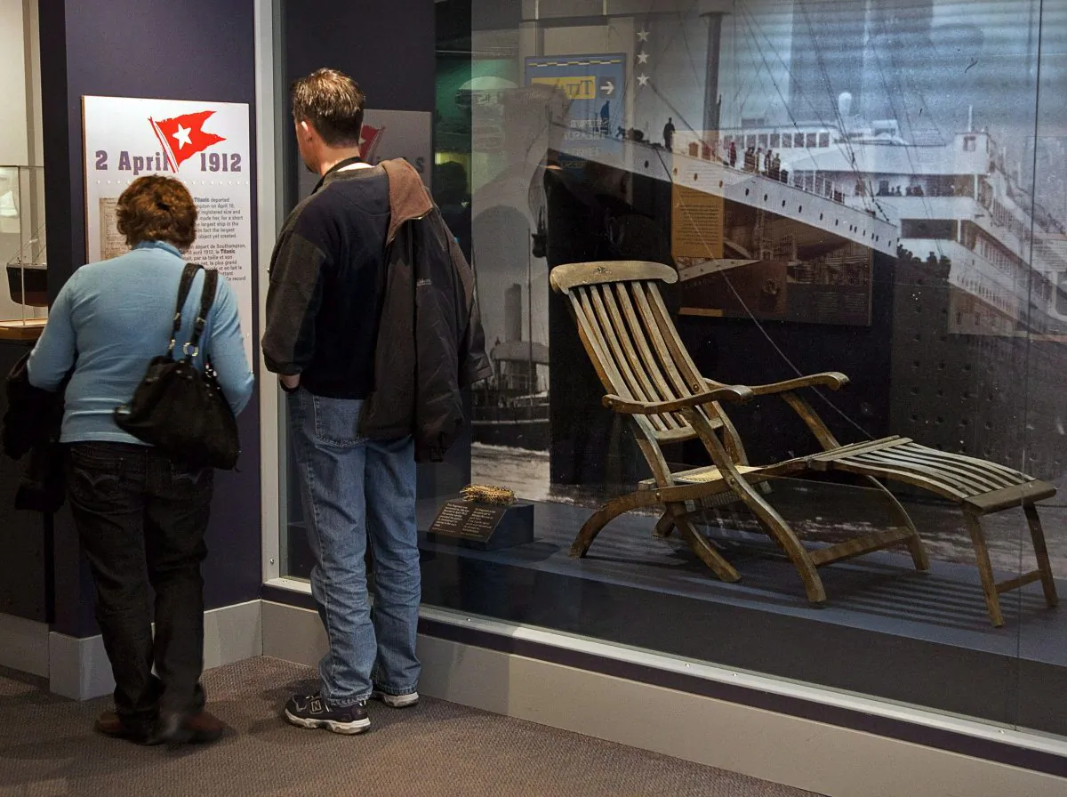Tourists view Titanic artifacts at the Maritime Museum of the Atlantic in Halifax, April 13, 2011. A leading marine archaeologist says Canada needs a national strategy to protect the country’s underwater wrecks, amid concerns that sunken ships are being looted. (The Canadian Press/Andrew Vaughan)