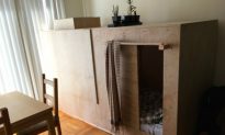 Man Who Lives in Plywood Box Gets Evicted