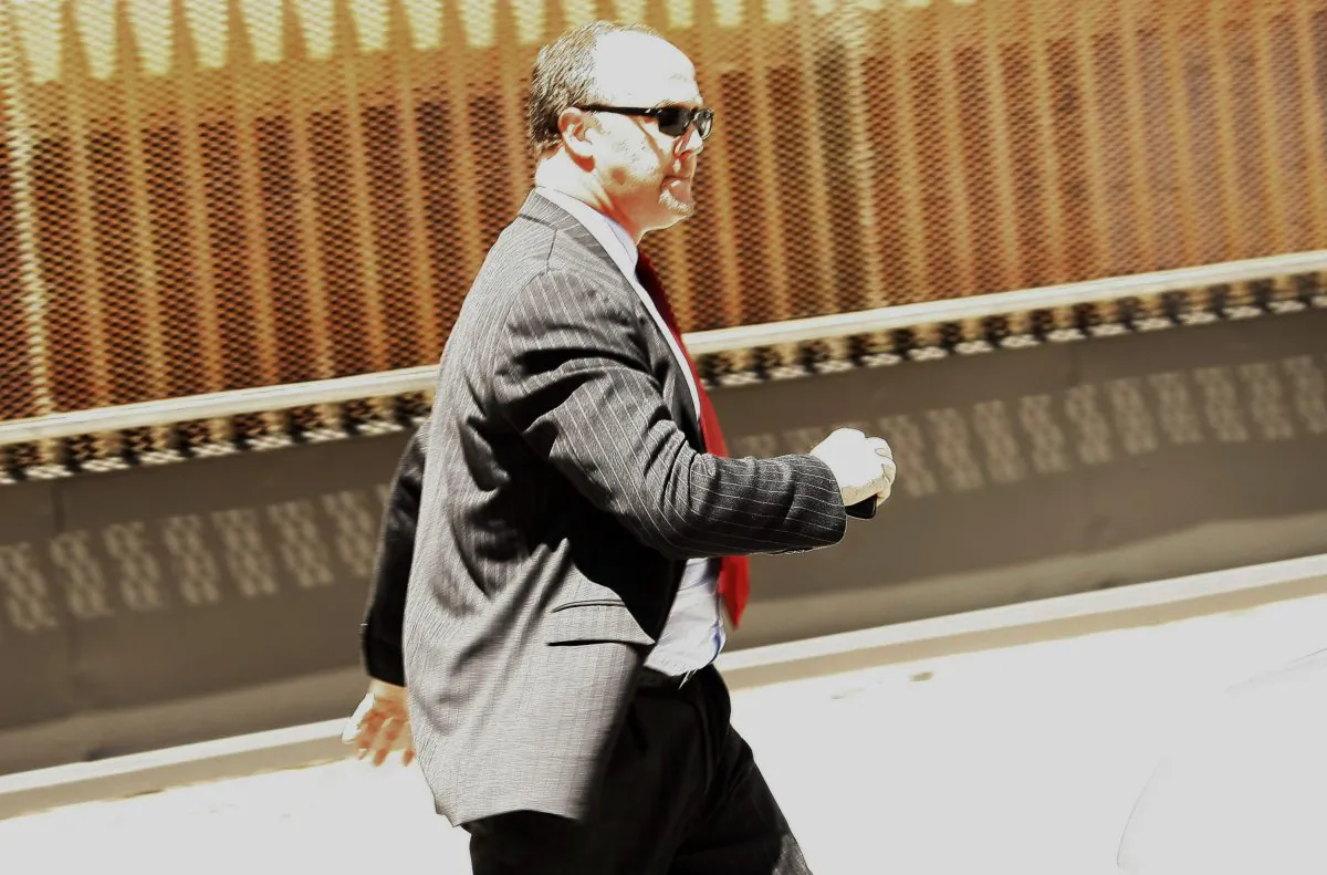 Former UBS banker Bradley Birkenfeld leaves the Fort Lauderdale, Fla. federal court building on Aug. 21, 2009. (AP Photo/J Pat Carter)