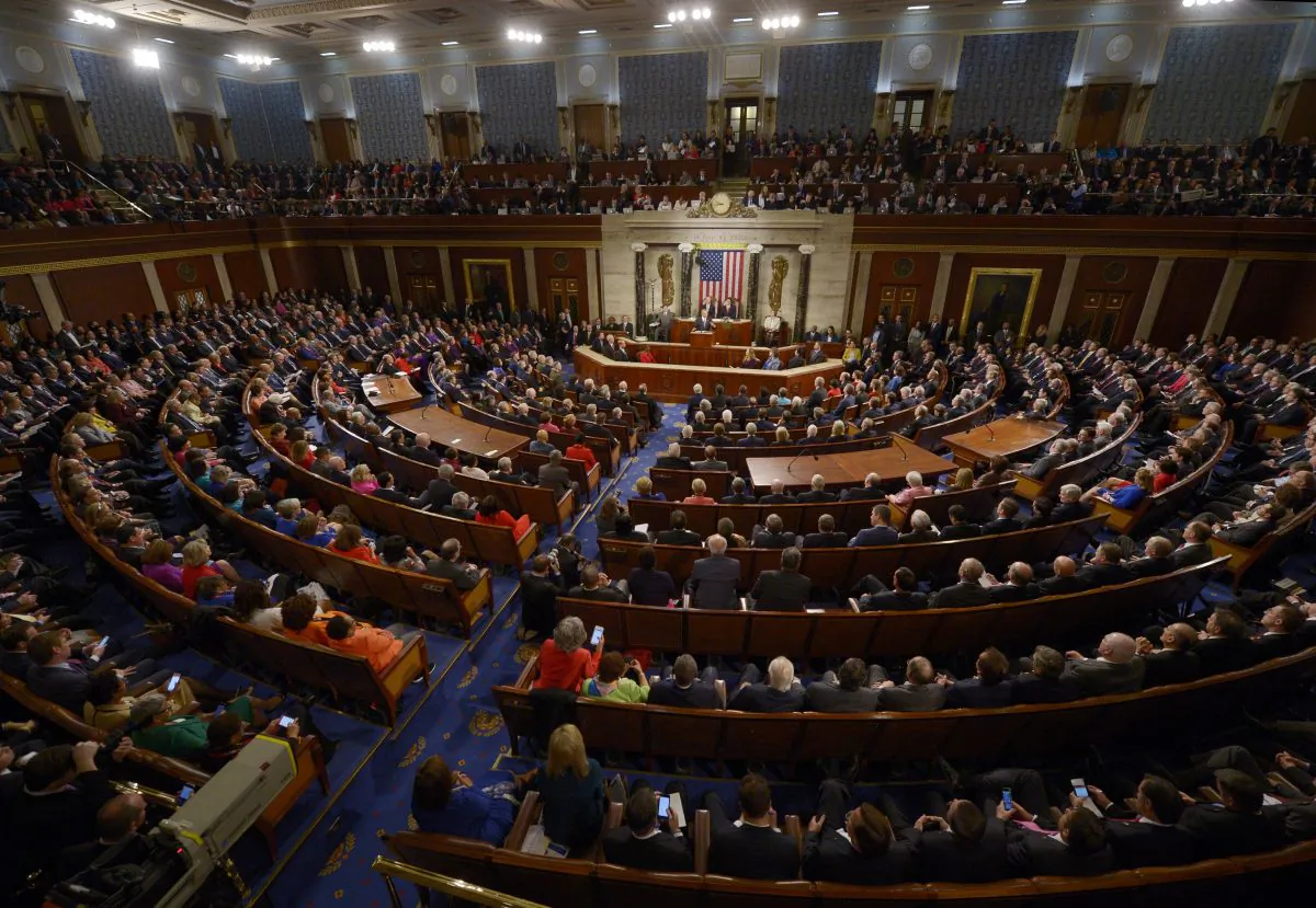 President Barack Obama delivers the State of the Union Address during a Joint Session of Congress at the Capitol in Washington, D.C., on Jan. 12, 2016. (Saul Loeb/AFP/Getty Images)